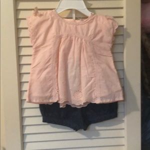 Pink shirt and shorts combo! NWT